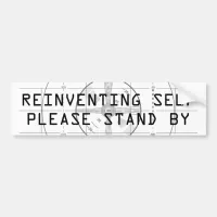 Reinventing Self Funny with Test Pattern Bumper Sticker
