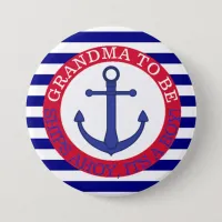 Ships Ahoy, Its a Boy Baby Shower Button