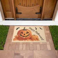 Happy Halloween Jack 0 Lantern Doormat