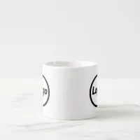 Simple Company Logo Business Branding Promotional Espresso Cup