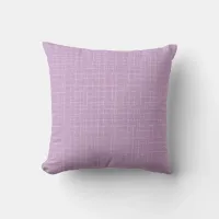 Simple Lavender Plaid 16 inch Throw Pillow