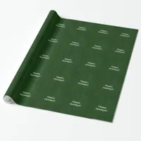 Happy Holidays Pine Tree Close Up Wrapping Paper