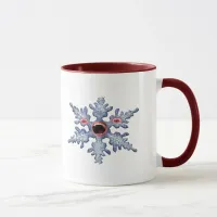 Snowflake Zombie! - 2-sided Ringer Mug