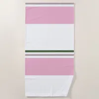 Modern Preppy Pattern Beach Towel