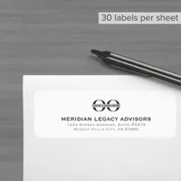 Simple Business Return Address Label with Logo