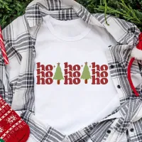 Ho Ho Ho Retro Groovy Christmas Holidays Tri-Blend Shirt