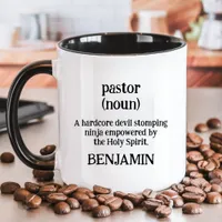 Pastor Definition Funny Religious Custom Name Mug