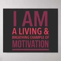 I am a living & breathing example of motivation typography collection