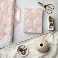 Pink Gold Christmas Pattern#29 ID1009 Wrapping Paper