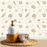 Shells Starfish Sun Fun Text Sandstone ID918  Wallpaper