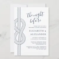 Modern Nautical Rehearsal Dinner Invitation