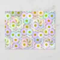 Colorful daisy bouquet - pastel postcard