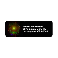 Cat's Eye Nebula NGC 6543 Color Composite Address Label