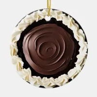 Hap-pie Christmas Sweetie Pie | Funny Food Pun  Ceramic Ornament