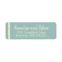 Simple Eggshell Blue Birch Address Labels