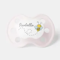 Personalized Honey Bee Baby Girl Pacifier