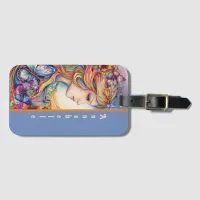 Colorful Butterfly Fairy Luggage Tag