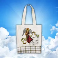 Celestial Angel of Light Zazzle HEART Tote Bag