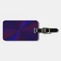 Circular Gradient Patchwork Blue to Purple Luggage Tag