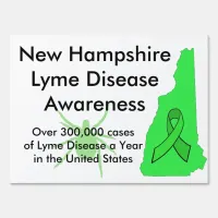 New Hampshire Lyme Disease Awareness Yard Sign