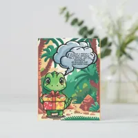 Gifting Dinosaur Baby Postcard