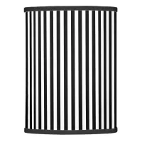 Black and White Vertical Stripe Lamp Shade