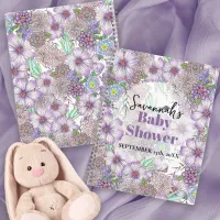Elegant Purple Garden Flowers Baby in Bloom  Notebook