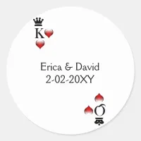 Vegas wedding envelope seal