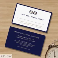 Modern Minimalist Company Logo Appointment Card