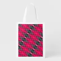 Polyester bag - Red Kaleidoscopic Pattern