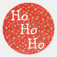 Ho Ho Ho Red & Green Christmas Stickers