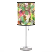 Paint Splatter Autumn Color Leaves Abstract Table Lamp