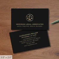 Professional Law Office Business Card