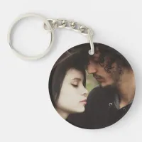 Personalized Couple's  Photo Keychain