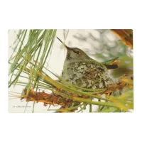 An Anna's Hummingbird Mother-to-Be Placemat