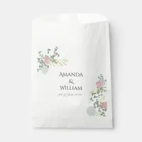 Finely flourished wedding favor bag