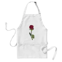 Red Rose Adult Apron