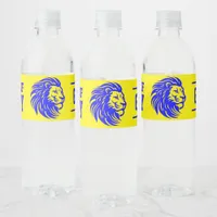 Gahanna Lincoln Lions Yellow and Blue 2024  Water Bottle Label