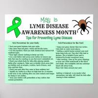 Lyme Disease Prevention Educational Poster