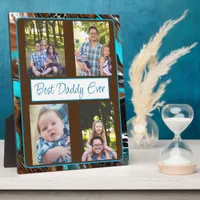 Personalized Best Dad Ever Photo   Plaque