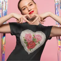 Flowers in Heart T-shirt