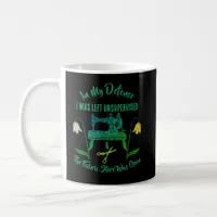 Sewing Funny Quote in Green-Sewing Machine Coffee Mug