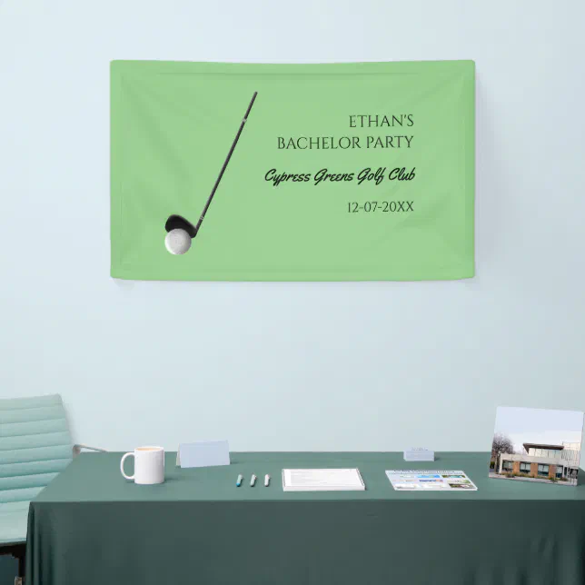 Golf Bachelor Party - Golfing trip Classic Stylish Banner