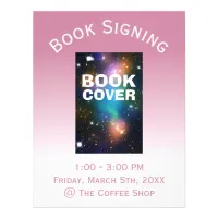 Book Cover Signing Ombre Flyer