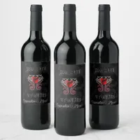 You Have My Heart (Red) Personalized Wine Label