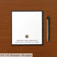 Personalized Notepad for Law Office