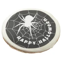 Happy Halloween Spiders Web Goth Sugar Cookie