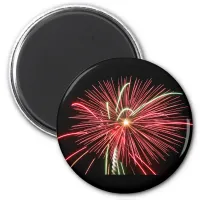 Red Fireworks Magnet