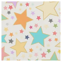 Cute Rainbow Stars Custom Pattern Fabric