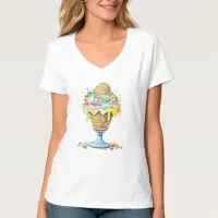 Yummy Whimsical Ice Cream Sundae T-Shirt